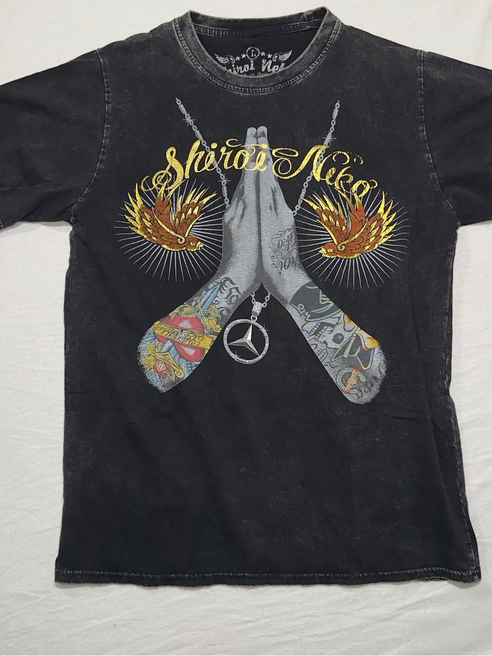 Y2K vintage Ed-hardy style affliction style t shirt
